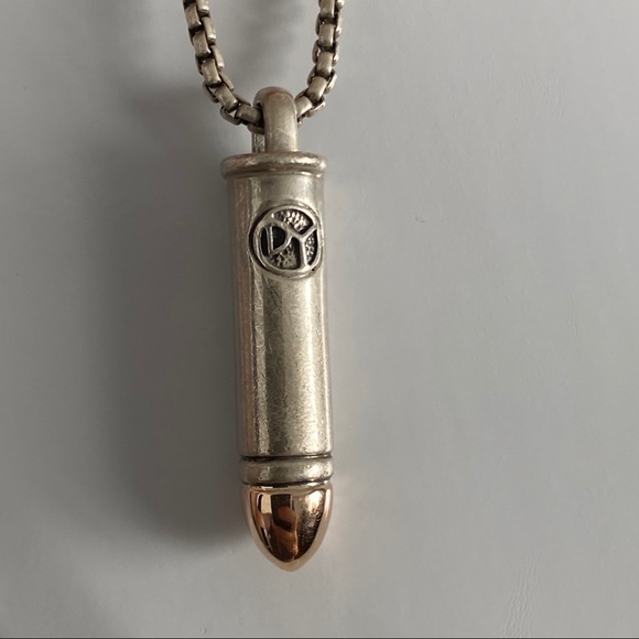 David Yurman Rare Bullet Pendant Mens 